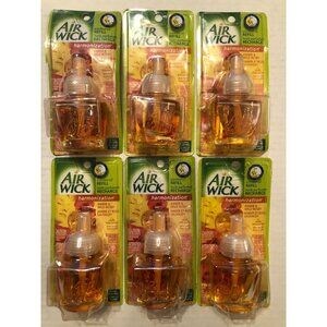 6 new airwick scented oil refills harmonization amber & wild rose